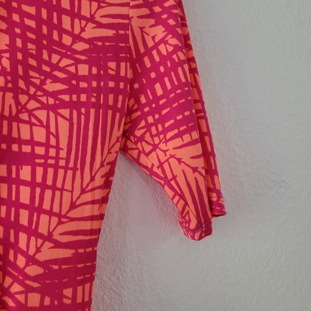 Apt. 9 Petite Faux Wrap Pink Dress Size Petite XS - Picture 4 of 7